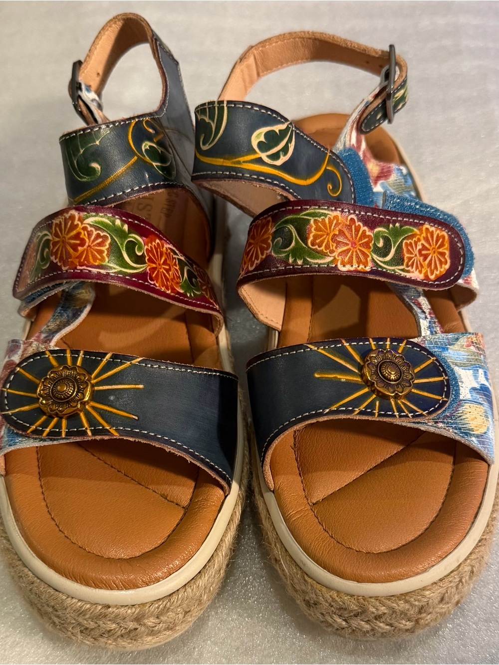 Genuine Leather Sandal Upper in Tan